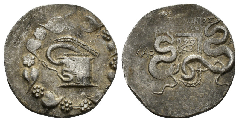 Phrygia, Laodikeia, c. 53-51 BC. AR Cistophoric Tetradrachm (25mm, 12.51g). Apol...