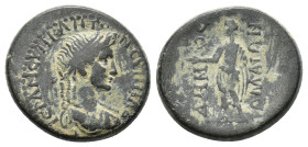 Phrygia, Synnada, c. 2nd century AD. Æ (24mm, 10.10g). Draped bust of Senate r. R/ Demos standing l., holding patera and roll. RPC III 2620A; SNG Cope...