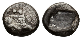 Lycia, Phaselis, c. 500-440 BC. AR Tetrobol (13mm, 3.14g). Prow of galley r. R/ Stern of galley r. within incuse square. Cf. SNG von Aulock 4395. Fine