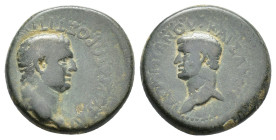 Titus and Domitian (Caesares, 69-81). Cilicia, Olba. Æ (23mm, 12.29g). Bare head of Titus r. R/ Bare head of Domitian l. RPC II 1720; SNG BN -; SNG Le...