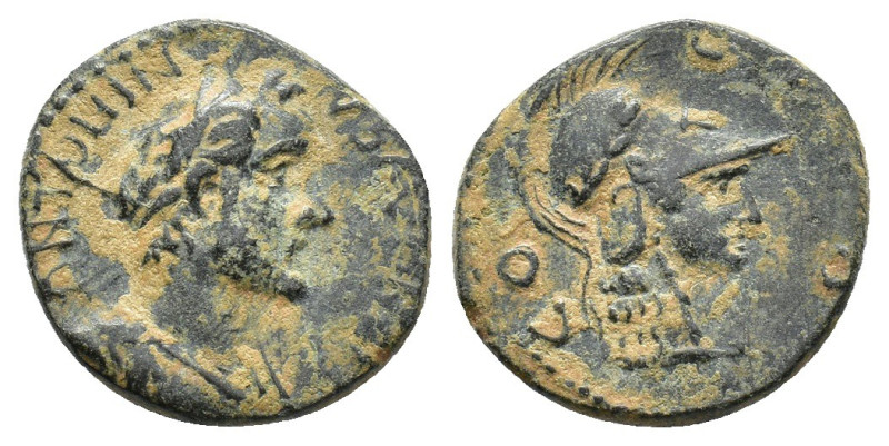 Antoninus Pius (138-161). Lycaonia, Iconium. Æ (18mm, 3.23g). Laureate and drape...