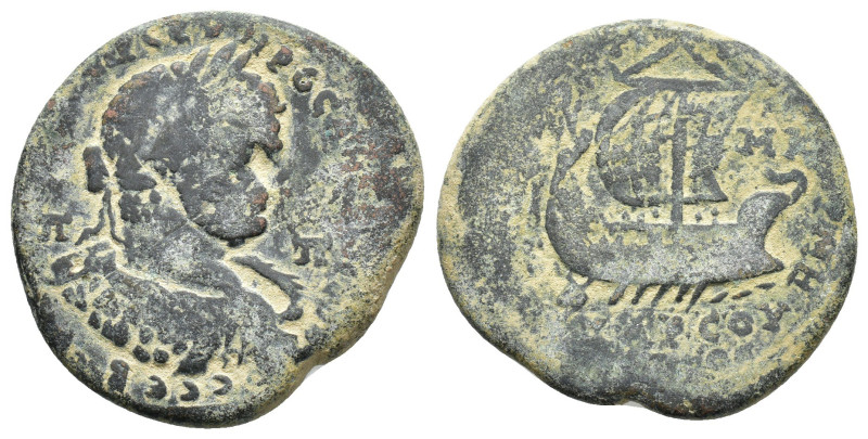 Caracalla (198-217). Cilicia, Tarsus. Æ (33mm, 17.43g). Laureate, draped and cui...