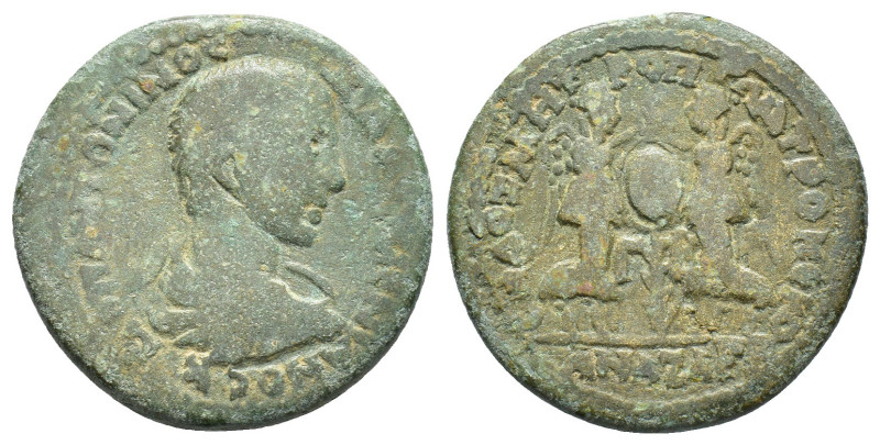 Diadumenian (217-218). Cilicia, Anazarbus. Æ (29mm, 14.06g). Bareheaded, draped ...