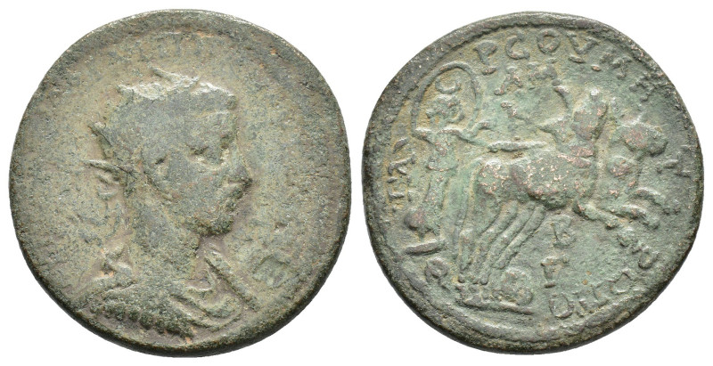 Philip I (244-249). Cilicia, Tarsus. Æ (32.5mm, 22.00g). Radiate, draped and cui...