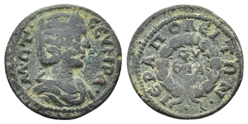 Otacilia Severa (Augusta, 244-249). Phrygia, Hierapolis. Æ (23mm, 5.31g). Diadem...