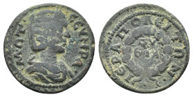 Otacilia Severa (Augusta, 244-249). Phrygia, Hierapolis. Æ (23mm, 5.31g). Diademed and draped bust r. R/ Legend around and within wreath. RPC VIII onl...