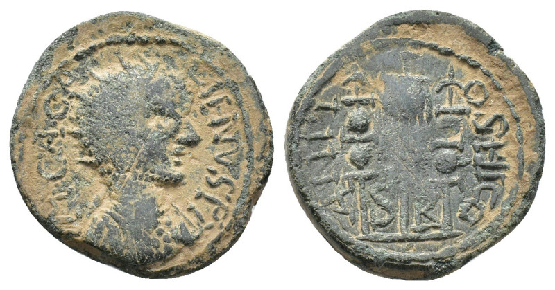 Gallienus (253-268). Pisidia, Antioch. Æ (22mm, 7.40g). Radiate, draped and cuir...