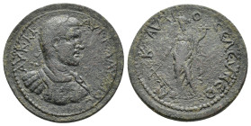 Claudius II (268-270). Pisidia, Seleucia. Æ (33mm, 17.79g). Laureate and cuirassed bust r. R/ Tyche standing l., holding rudder and cornucopia. SNG vo...