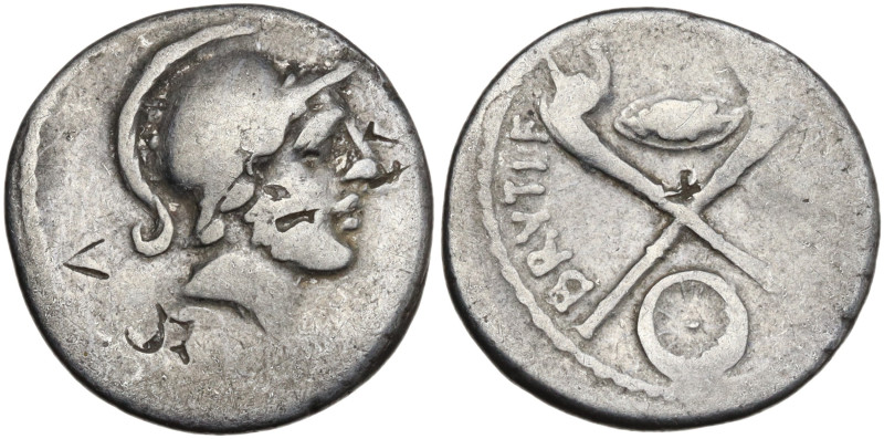 Roman Imperatorial, D. Iunius Brutus Albinus, Rome, 48 BC. AR Denarius (18mm, 3....