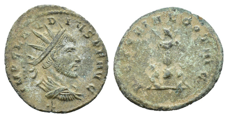 Claudius II (268-270). Radiate (20mm, 2.12g). Cyzicus, AD 269. Radiate, draped a...