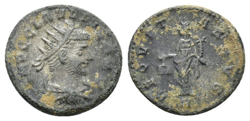 Claudius II (268-270). Radiate (20mm, 3.59g). Antioch, AD 268. Radiate, draped a...