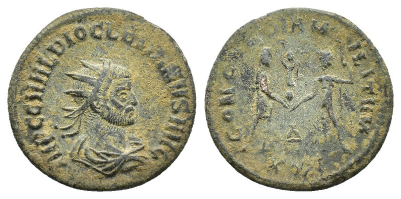 Diocletian (284-305). Radiate (20mm, 2.68g). Heraclea. Radiate, draped and cuira...