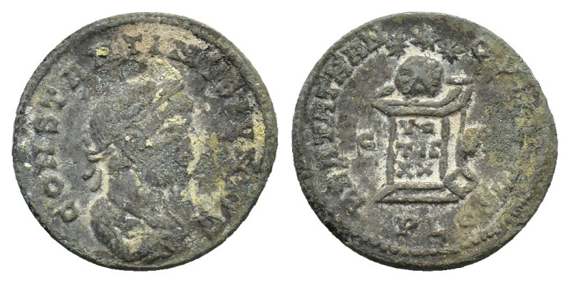 Constantine II (Caesar, 316-337). Æ Follis (18mm, 2.22g). Lugdunum, AD 321. Laur...