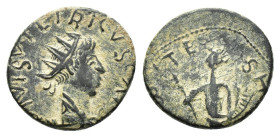 Barbarous Radiate, imitating Tetricus II (17mm, 2.50g). Radiate head r. R/ Goddess standing l., holding cornucopia. VF
