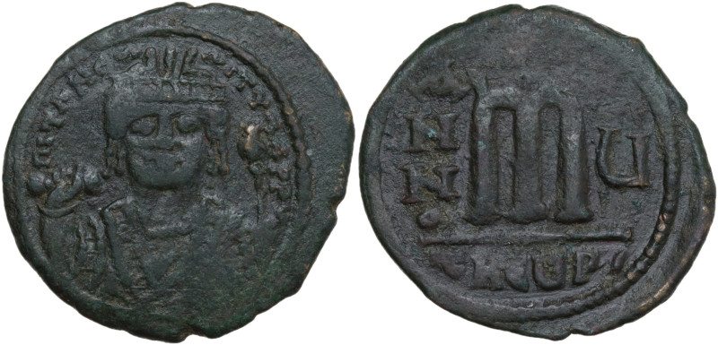 Tiberius II Constantine (578-582). Æ 40 Nummi (31mm, 12.06g). Theopolis (Antioch...