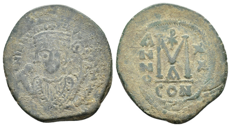 Maurice Tiberius (582-602). Æ 40 Nummi (32mm, 12.50g). Constantinople, year 20 (...