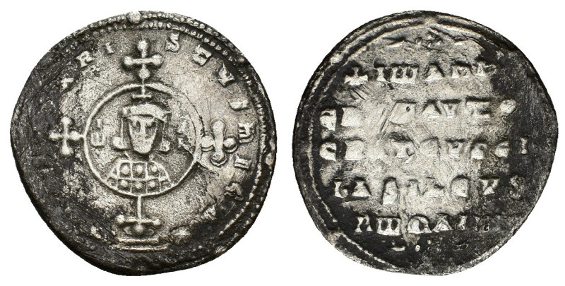 John I Zimisces (969-976). AR Miliaresion (21mm, 2.26g). Constantinople. Cross c...