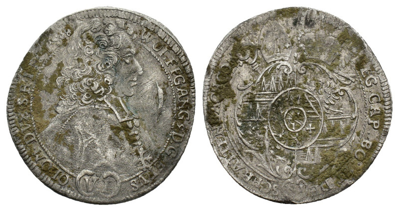 Bohemia, Wolfgang Hannibal of Schrattenbach (1711-1738). AR 6 Kreuzer 1712? (24m...