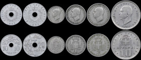 GREECE: Lot of 6 coins (1959) composed of 10, 20 & 50 Lepta and 1, 2 & 10 Drachmas. (Hellas 185+187+190+195+199+202). Very Good to Fine conditions.