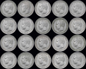 GREECE: Lot composed of 20x 10 Drachmas (1968) (type I) in copper-nickel. Head of King Constantine II facing left and inscription "ΚΩΝCΤΑΝΤΙΝΟC ΒΑCΙΛΕ...