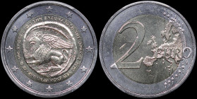 GREECE: 2 Euro (2020) in bi-metal, commemorating 100 years since the union of Thrace with Greece. Inside slab by PCGS "MS 67 / Union of Thrace 100th A...