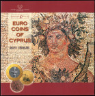 CYPRUS: Euro coin set (2011) composed of 1, 2, 5, 10, 20 & 50 Cents and 1 & 2 Euros. Inside official three-fold blister. (KM MS22). Brilliant Uncircul...