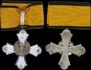 GREECE: Order of the Phoenix / Republic (1926-35). Commander cross. Manufacturer: Bertrand. With full original ribbon. Extremely Fine.