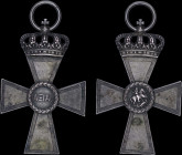 GREECE: Cross of Valour (1913). 2nd Class: Silver Cross. Without ribbon. (Stratoudakis 108.32). Extremely Fine.