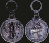 GREECE: Interallied "Victory" medal 1914-1918. Awarded to those who took part in the military actions during the First Wold War. Without ribbon. Engra...