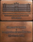 GREECE: Bronze commemorative plaque for the National Bank of Greece and the Inauguration of new Premises in London (19 March 1981). The building of th...