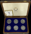 AUSTRIA: Proof set of 6 commemorative coins in silver (0,900) composed of 2x 20 Euro (2004), 2x 20 Euro (2005) & 2x 20 Euro (2006). Inside official wo...