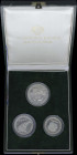 YUGOSLAVIA: Commemorative set of 500, 1000 & 5000 Dinara (1981) in silver (0,750) commemorating the World Table Tennis Championship Games. Inside offi...