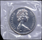 SAINT HELENA: 25 Pence (=Crown) (1973) in copper-nickel commemorating the Tercentenary of the Granting of the Royal Charter to the East India Company....