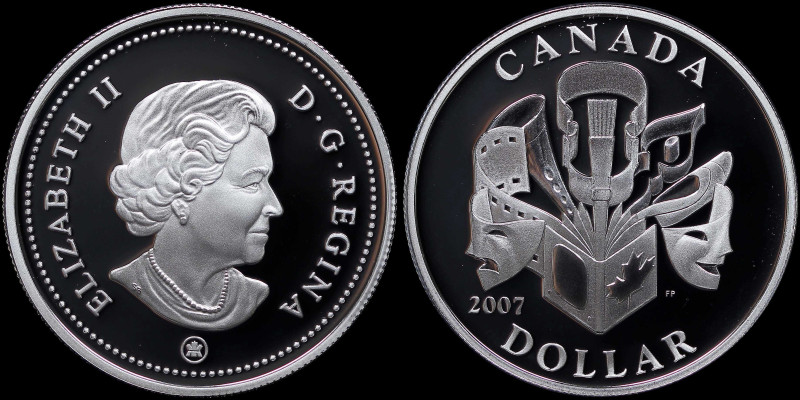 CANADA: 1 Dollar (2007) in silver (0,925) commemorating the Celebration of the A...