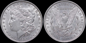 USA: 1 Dollar (1887 O) in silver (0,900). Head of Liberty facing left and legend "E.PLURIBUS.UNUM" on obverse. American eagle and legend "UNITED STATE...