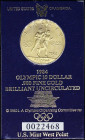USA: 10 Dollars (1984 W) in gold (0,900) commemorating the 1984 Olympics. Male and female runner with torch on obverse. Heraldic eagle on reverse. S/N...