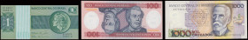 BRAZIL: Lot of 3 banknotes composed of 1 Cruzeiro (1980), 100 Cruzeiros (1984) & 1000 Cruzados (1988). (Pick 191A+198b+213b) & (Spink BCB B12c+BCB B20...