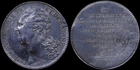 FRANCE: Commemorative medal in low fineness silver for the Reign of Louis XVI, part of the metallic series of the Kings of France. Head of Louis XVI f...
