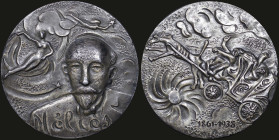 FRANCE: Commemorative medal (1976) for Georges Melies (1861-1938). Bust of Georges Melies, fairies among the clouds and stars in the left background o...