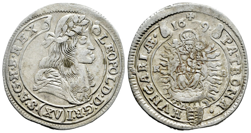 Austria. Leopold I (1657-1705). 15 kreuzer. 1679. Kremnitz. KB. (Herinek-1046). ...