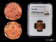 Hong Kong. George V. 1 cent. 1933. London. (Km-17). Ae. Original luster. Slabbed by NGC as MS 64 RB. NGC-MS. Est...40,00. 

Spanish Description: Hon...