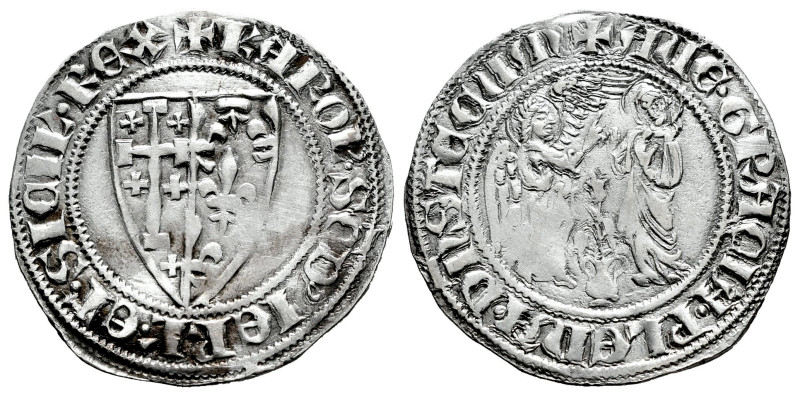 Italy. Sicily. Charles II of Anjou (1285-1309). Carlino. Naples. (Biaggi-1629). ...