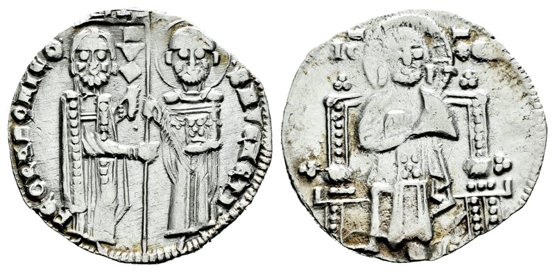 Italy. Venice. Pietro Gradenigo (1289-1311). Grosso. (Paolucci-2). Ag. 2,10 g. C...