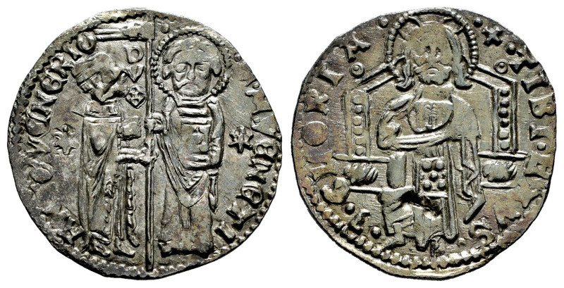 Italy. Venice. Antonio Venier (1382-1400). Grosso. (Paolucci-3). Ag. 1,75 g. Del...