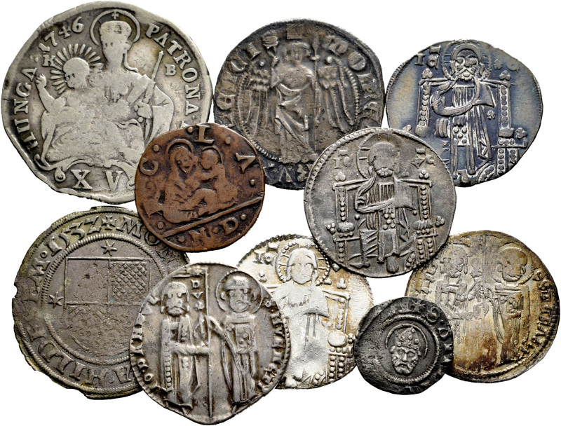 Lot of 10 coins from Europe. Interesting lot with different coins from Germany, ...