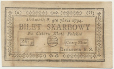 4 złote 1794 (2)(G) - poprawnie Uchwała - PIĘKNY
