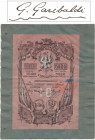 Skarb Wyzwolonej Polski, 10 złotych (1853) - odręczna wiadomość od Giuseppe Garibaldiego - PIĘKNE i CIEKAWE