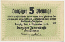 Danzig, 5 pfennige 1923 - November -