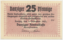 Danzig, 25 Pfennige 1923 - November -