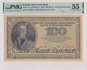 100 marek 1919 - Ser.W - PMG 55